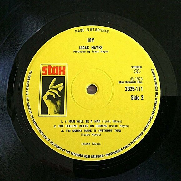Vintage Vinyl LP Isaac Hayes Joy Stax Records Import Shaft Soul Album 2325 -111 - Picture 7 of 16